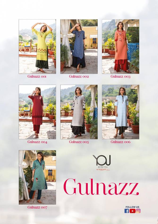 You Gulnaaz Attractive Designer Heavy Latest Fancy Festive Wear Designer Kurtia With Bottom Collection
